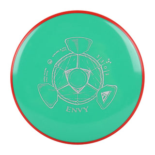 Axiom Disc Golf Neutron Envy Putter 3/3/0/2 Dark Green/Red 169 grams