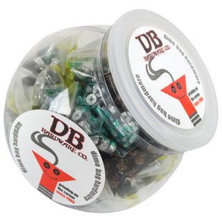 Dime Bag Hardware 1" Phillips Color Black Mixed 50 Sets