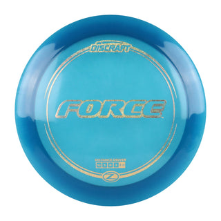 Discraft Disc Golf Z Line Force Distance Driver 12/5/0/3 Blue/Gold Dots 173-174g
