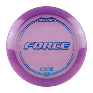 Discraft Disc Golf Z Line Force Distance Driver 12/5/0/3 Purple/Blue Metallic 173-174g