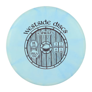 Westside Disc Golf Putter BT Hard Burst Shield 3/3/0/1 Light Blue/Orange 173 grams