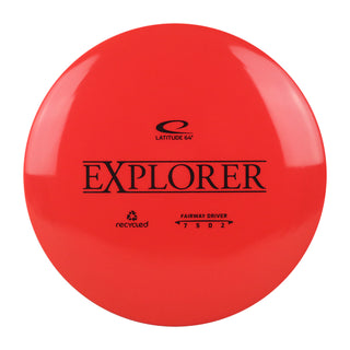 Latitude 64 Disc Golf Fairway Driver Recycled Explorer 7/5/0/2 Red/Black 173 grams