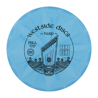 Westside Disc Golf Harp Putt and Approach Origio Burst Blue/Green 176 grams