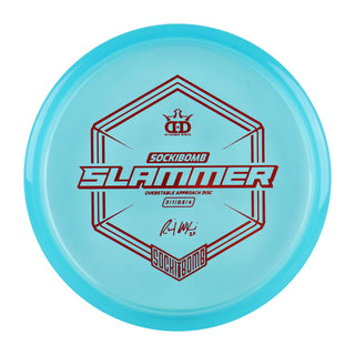 Dynamic Disc Golf Lucid Ice Sockibomb Slammer Putter 3/1/0.5/4 Blue/Red 175 grams