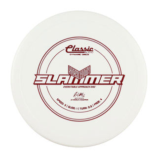Dynamic Disc Golf Classic Blend Sockibomb Slammer Putter 3/1/0.5/4 White/Red 175 grams