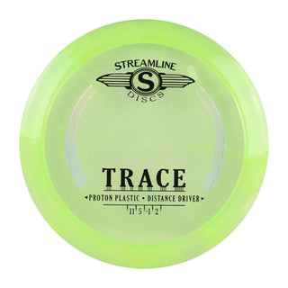 Streamline Disc Golf Proton Trace Distance Driver 11/5/-1/2 Lime Green 170 grams