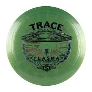 Streamline Disc Golf Plasma Trace Distance Driver 11/5/-1/2 Olive/Blue 173 grams