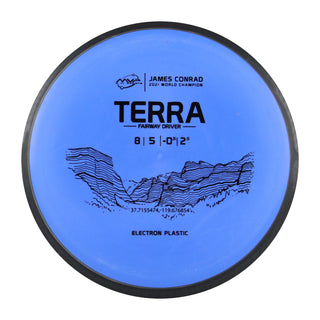MVP Disc Golf Electron Conrad Terra Driver 8/5/-0.5/2.5 Dark Blue 175 grams