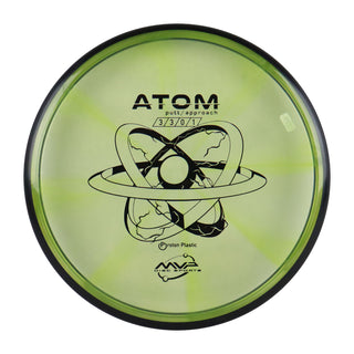 MVP Disc Golf Proton Atom Putter 3/3/0/1 Yellow Strokes 171 grams