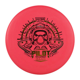Streamline Disc Golf Electron Pilot Putter 2/5/0/1 Neon Red/Gold 173 grams