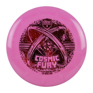 Discmania Disc Golf Cosmic Fury Kyle Klein Lux Vapor Logic Putter 3/3/0/1 Pink/Red 174 grams