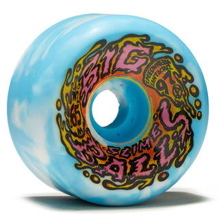 Slime Balls Skateboard Wheels 65mm Big Balls 97A Blue/White Santa Cruz