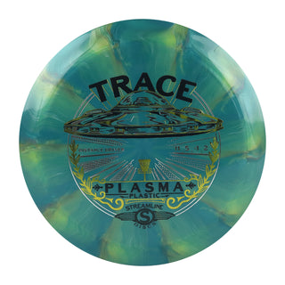 Streamline Disc Golf Plasma Trace Distance Driver 11/5/-1/2 Blue Yellow/Yellow 175 grams