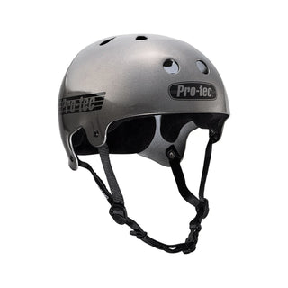 Pro Tec Old School Metallic Gun Metal Certified Size S