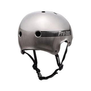 Pro Tec Old School Metallic Gun Metal Certified Size XL