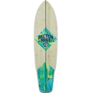 Sector 9 Longboard Cruiser Deck Fortune Ft Point Bamboo/Maple Kicktail 8.75" x 34"
