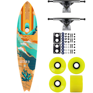 Sector 9 Longboard Complete Bamboo Offshore Baja Swallow Tail 9.35" x 39.5"