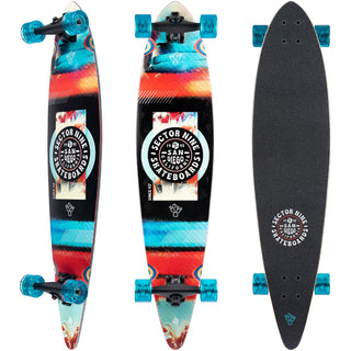 Sector 9 Longboard Complete Ledger Fiesta 9.25" x 40" Pintail