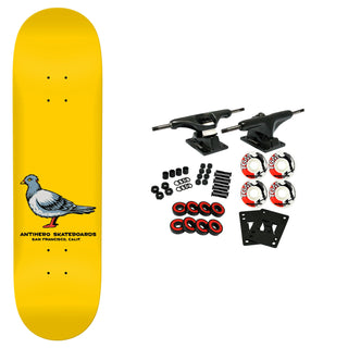 Anti Hero Skateboard Complete Team Pigeon Yellow 8.32" x 31.62"