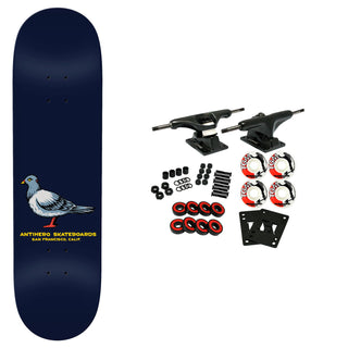Anti Hero Skateboard Complete Team Pigeon Navy 8.5" x 31.75"