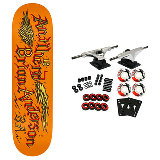 Anti Hero Skateboard Complete Brian Anderson Customs Orange 9.02" x 32.2"
