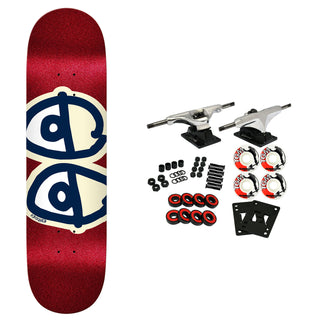 Krooked Skateboard Complete Eyes Glitter Fleck True Fit 8.25" x 31.5"