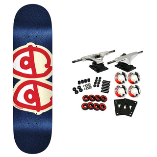 Krooked Skateboard Complete Eyes Glitter Fleck 8.5" x 31.85"