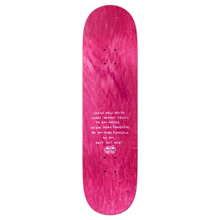 Krooked Skateboard Deck Cromer Pink and Blue 8.06" x 31.8"