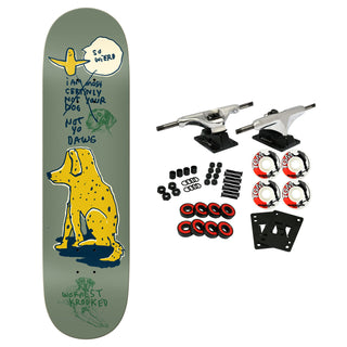 Krooked Skateboard Complete Worrest Not Yo Dog 8.25" x 32"