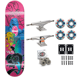 Almost Premium Skateboard Yuri Ren and Stimpy 8.0" Independent Triclops Upgrade