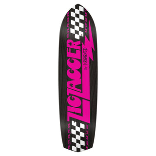 Krooked Skateboard Deck Zig Zagger Black/Pink 8.62" x 32.18"