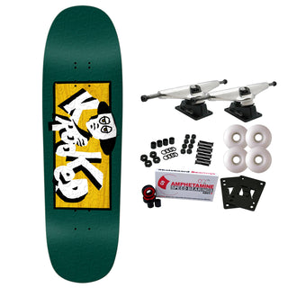 Krooked Skateboard Complete Incognito Embossed 9.25" x 31.85"