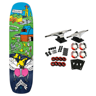 Krooked Skateboard Complete Manderson The Yard 8.5" x 32.25" Assorted