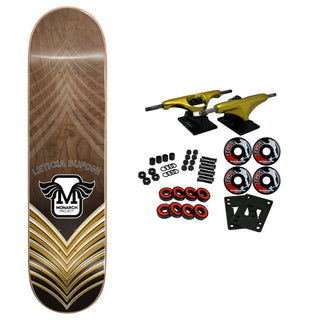 Monarch Project Skateboard Complete Leticia Bufoni Horus Gradient Brown 8.5"