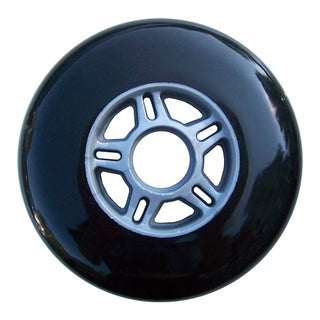 Plastic Hub Scooter Wheel Silver/Black 5 Spoke Hub 100mm