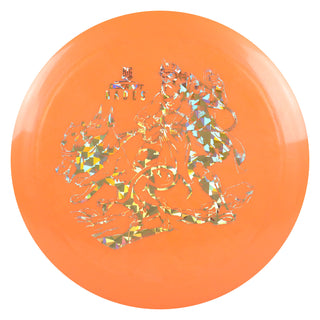 Discraft Disc Golf Paul McBeth Signature Big Z Hades Distance Driver 12/6/-3/2 Orange/Gold Shatter 164-166g