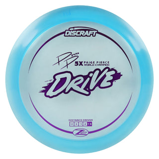 Discraft Disc Golf Paige Pierce Z Lite Drive Distance Driver 11/5/-1/2 Light Blue/Purple 159g