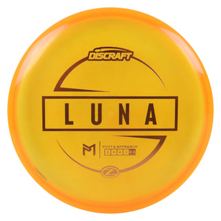 Discraft Disc Golf Paul McBeth Z Line Luna Putter 3/4/0/2 Orange/Orange 170-172g