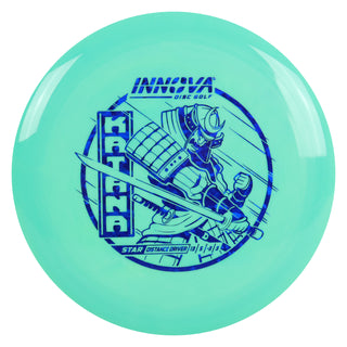 Innova Disc Golf Star Katana Distance Driver 13/5/-3/3 Aqua/Navy Shatter 173 grams