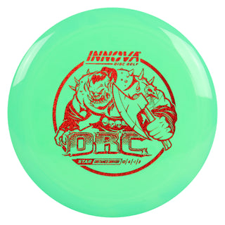 Innova Disc Golf Star Orc Distance Driver 10/4/-1/3 Green/Red Shimmer 166 grams