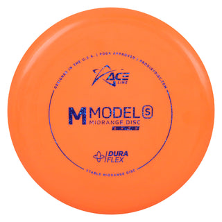 Ace Line Disc Golf DuraFlex M Model S Midrange 6/4/0/3 Orange/Blue Shimmering Stars 178 grams