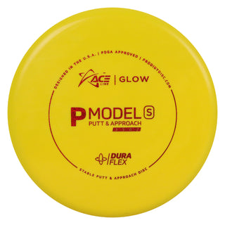 Ace Line Disc Golf DuraFlex P Model S Putter 3/5/0/2 Yellow/Red Shimmer 175 grams