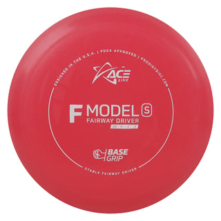 Ace Line Disc Golf BaseGrip F Model S Fairway Driver 10/5/-1/3 Red/White 175 grams