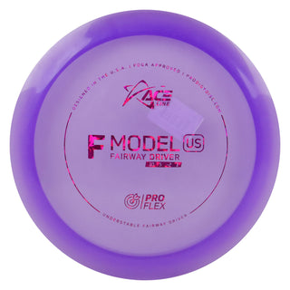 Ace Line Disc Golf ProFlex F Model US Fairway Driver 10/5/-2/1 Purple/Magenta Shatter 176 grams
