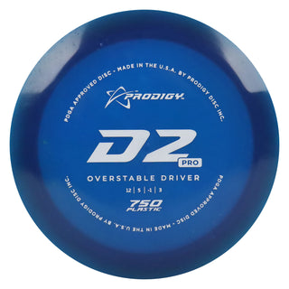 Prodigy Disc Golf 750 D2 Pro Distance Driver 12/5/-1/3 Dark Blue/White 172 grams