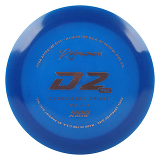 Prodigy Disc Golf 400 D2 Pro Distance Driver 12/5/-1/3 Dark Blue/Gold 173 grams