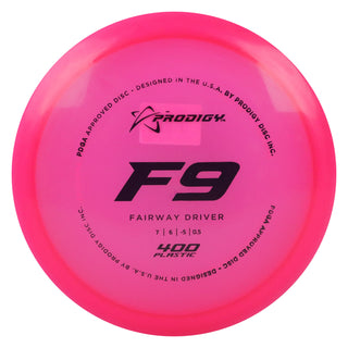 Prodigy Disc Golf 400 F9 Fairway Driver 8/6/-4/0.5 Pink/Black 173 grams