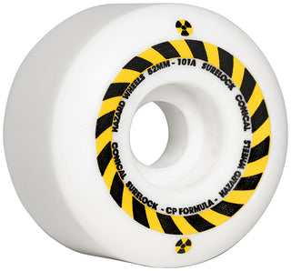 Hazard Wheels 52mm Hazard Sign CP Formula Conical Surelock 101A White