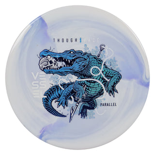 Thought Space Disc Golf Parallel Vessel Putter 4/3/0/3 White Lavender/Blue Holo/White 175 grams