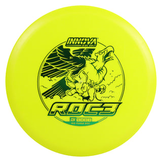 Innova Disc Golf DX Roc3 Midrange Disc 5/4/0/3 Yellow/Green 152 grams